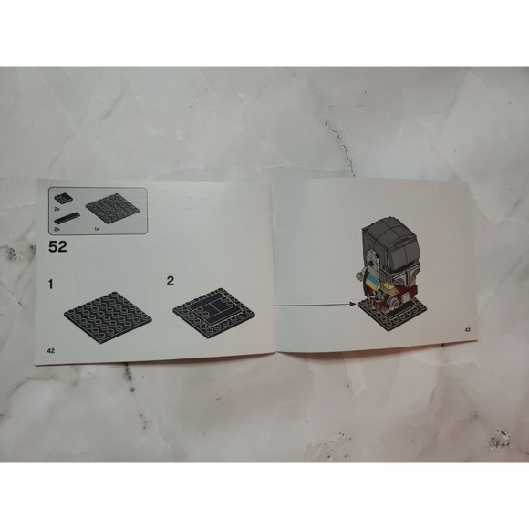 Lego 75317 Mandalorian The Child Brick Headz Instruction Book Manual Only GUC - Picture 3 of 3